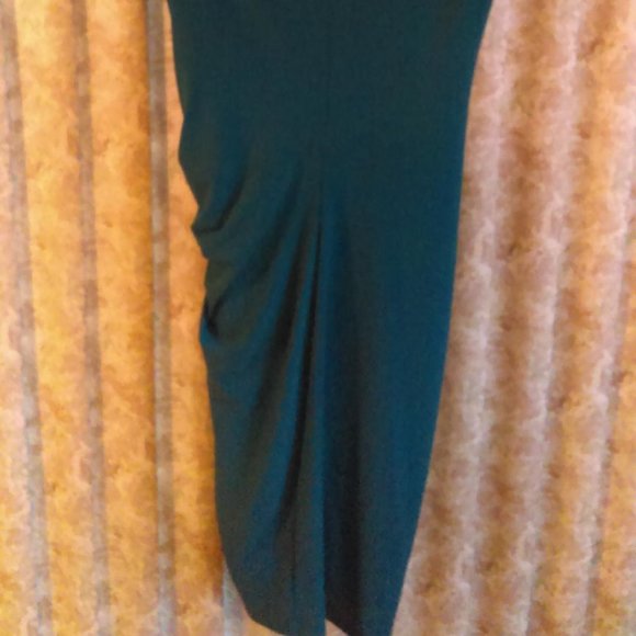 NWT teal sleeveless v-neck dress size Large - Picture 5 of 6